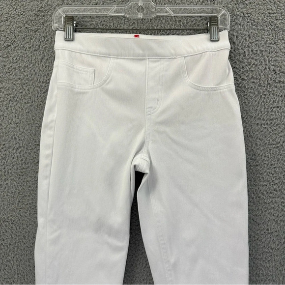 Spanx Jean-ish Leggings Crop White Pull On Elastic Waist Women's Small x 23.5 - Picture 2 of 10